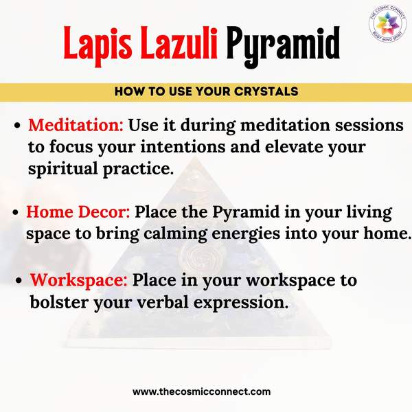 Lapis Lazuli Orgone Pyramid Unlock Wisdom, Truth & Inner Peace 4