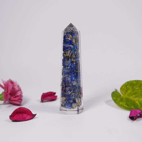 Lapis Lazuli Orgone Wand for Wisdom, Communication & Spiritual Growth