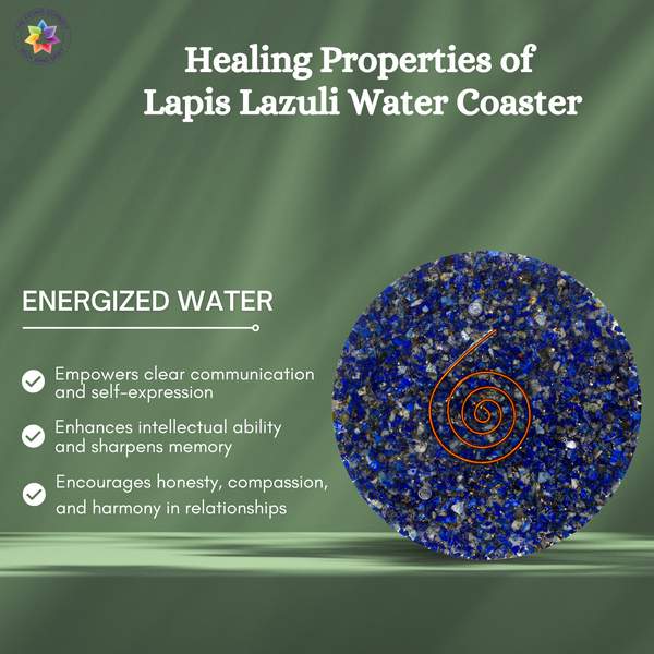 Lapis Lazuli Water Coaster Healing Companion for Your Daily Rituals 3