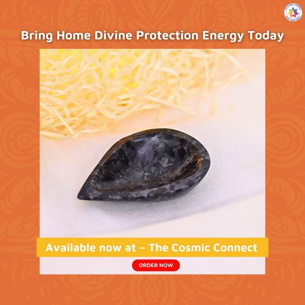 Larvikite Crystal Diya for Home, Temple & Diwali Gifts 8