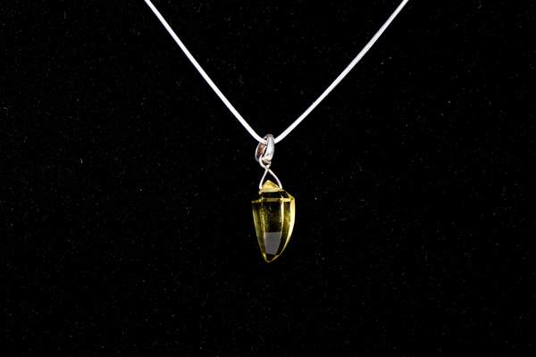 Lemon Quartz Silver Pendant for Clarity & Positivity