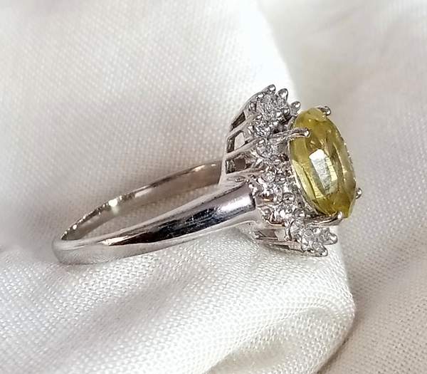 Lemon Quartz Silver Ring Radiate Positivity, Abundance & Clarity 2