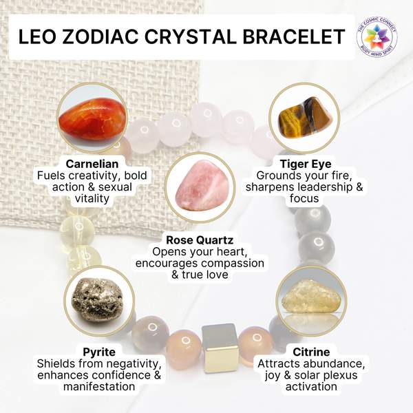 Leo Zodiac Bracelet for Strength, Confidence & Abundance 4