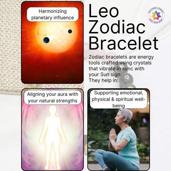 Leo Zodiac Bracelet for Strength, Confidence & Abundance 5