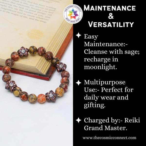 Leopard Skin Jasper Healing Bracelet – Strength, Protection & Spiritual Growth 10