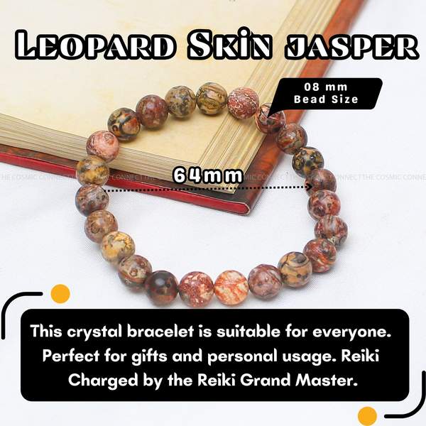 Leopard Skin Jasper Healing Bracelet – Strength, Protection & Spiritual Growth 4