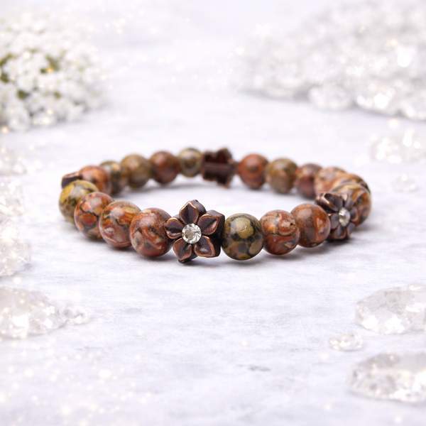 Leopard Skin Jasper Healing Bracelet – Strength, Protection & Spiritual Growth 6
