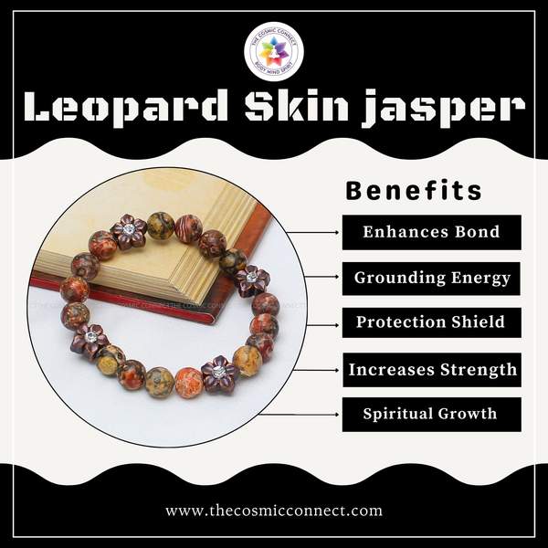 Leopard Skin Jasper Healing Bracelet – Strength, Protection & Spiritual Growth 8