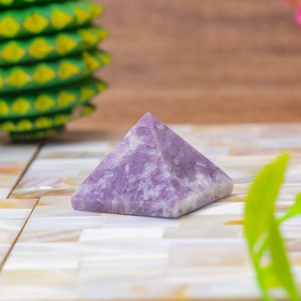 Lepidolite Crystal Pyramid Your Key to Inner Peace and Emotional Balance