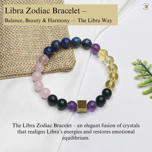 Libra Zodiac Bracelet for Energy Balance & Positive Vibes 4