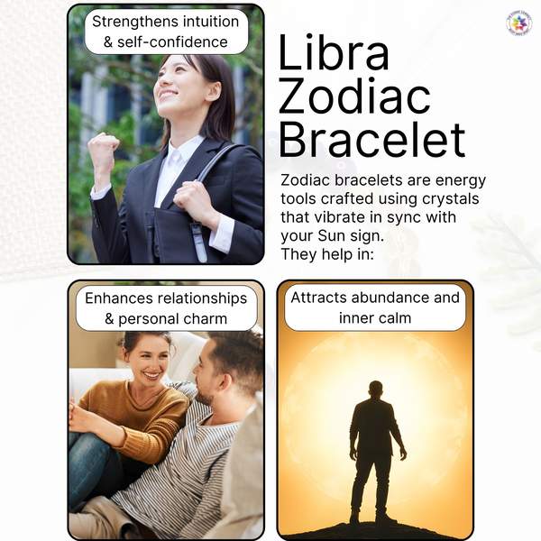 Libra Zodiac Bracelet for Energy Balance & Positive Vibes 6