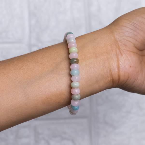 Love Vaani Crystal Bracelet | Amazonite & Rose Quartz| Reiki Charged