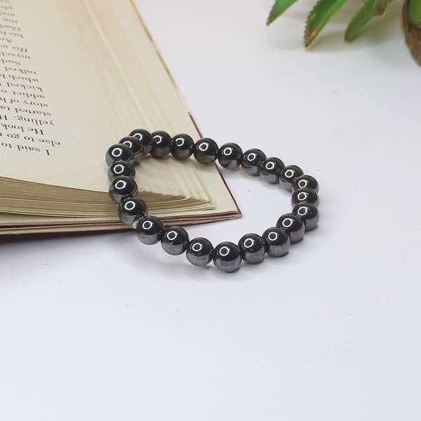 Magnetite Bracelet - Balance & Magnetic Healing | 8mm Beads 2