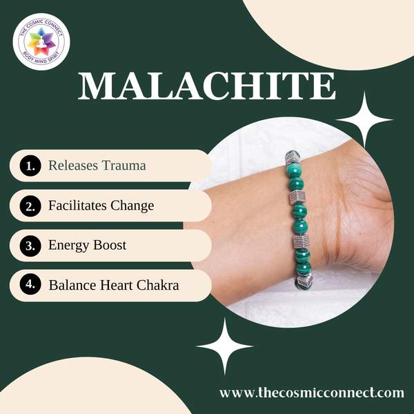 Malachite Healing Bracelet – Transformation, Protection & Prosperity 3