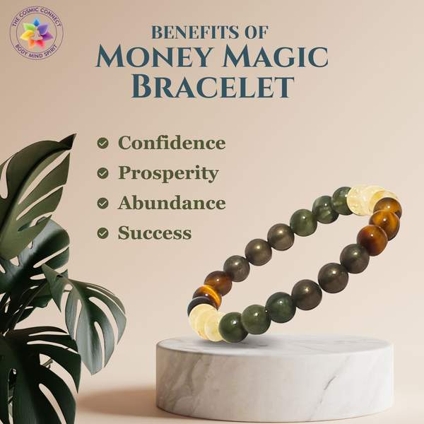 Money Magnet Bracelet for Attract Growth & Success | 8mm Beads 2