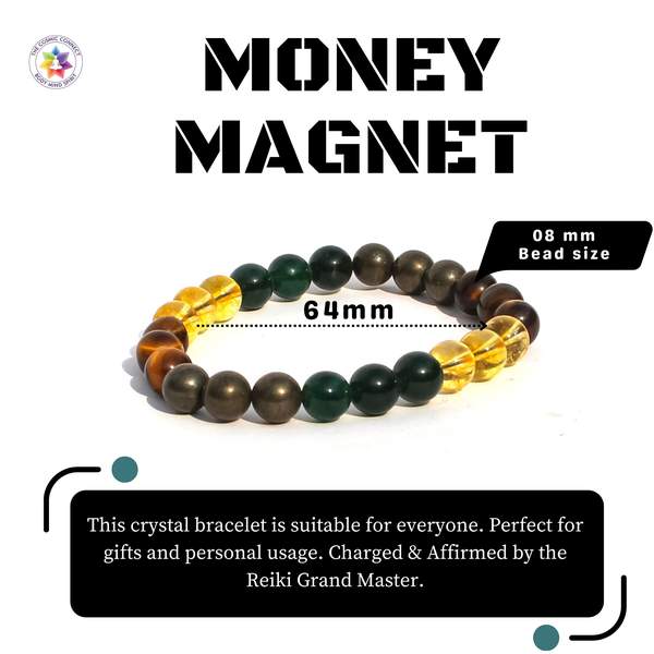 Money Magnet Bracelet for Money Success & Growth | 8mm Bracelet 3
