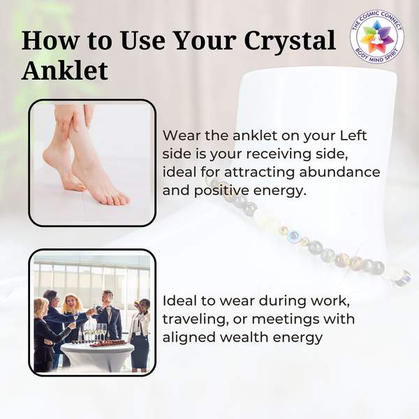 Money Magnet Crystal Anklet for Attract Abundance Every Step 6