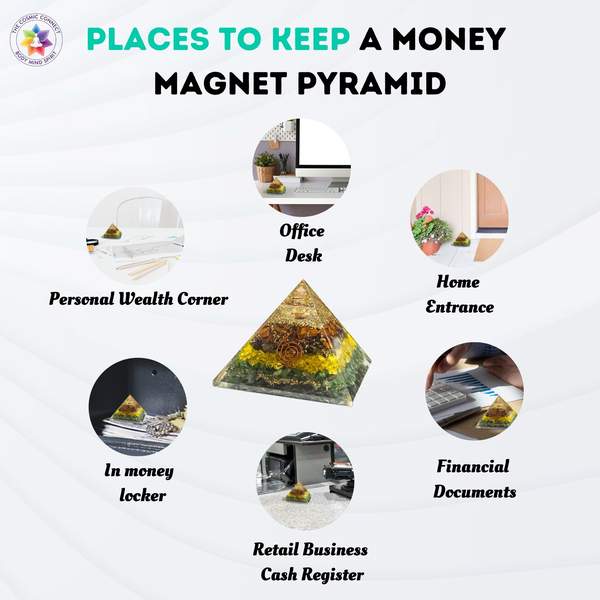 Money Magnet Orgone Pyramid Manifest Wealth & Abundance 3