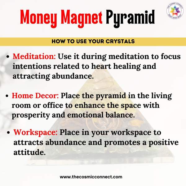 Money Magnet Orgone Pyramid Manifest Wealth & Abundance