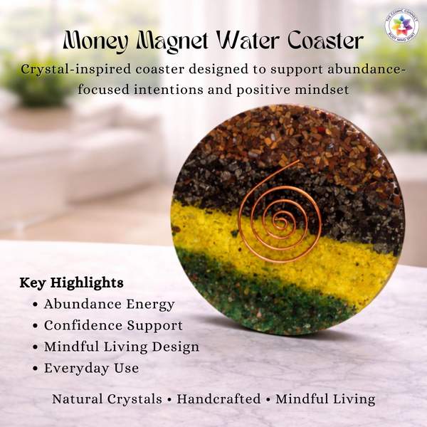 Money Magnet Water Coaster for Attract Abundance & Prosperity 5