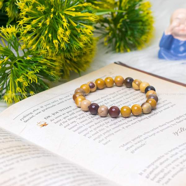 Mookaite Jasper Bracelet - Nurturing & Enhances Flexibility | 8mm Beads 3