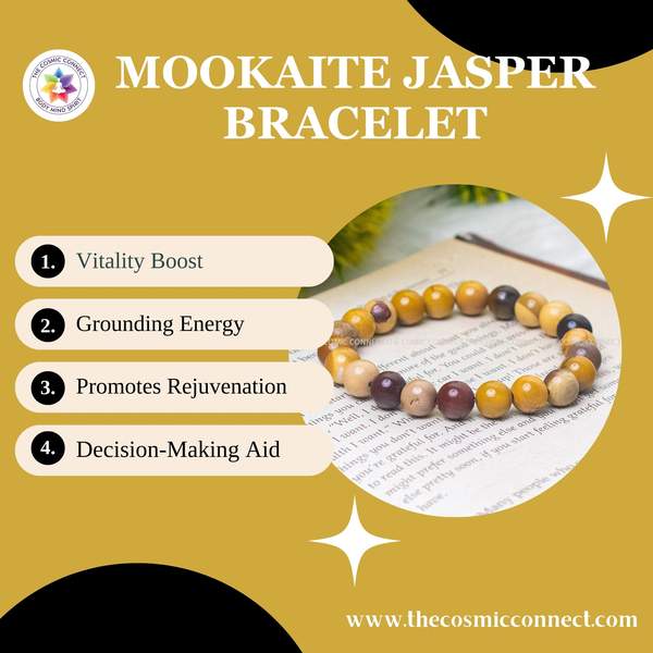 Mookaite Jasper Bracelet - Nurturing & Enhances Flexibility | 8mm Beads 4