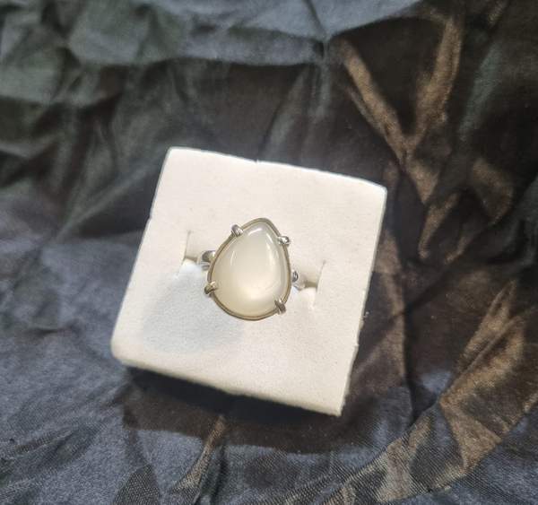 Moonstone Silver Ring Embrace Intuition, & Feminine Energy