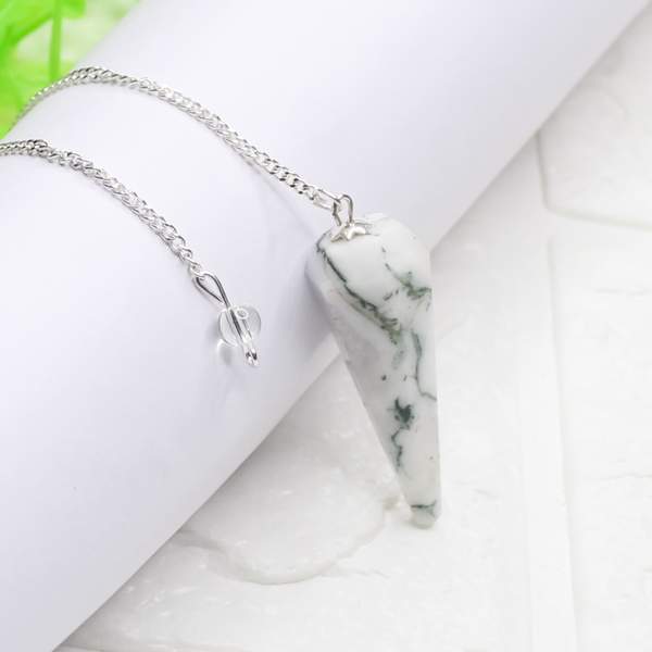 Moss Agate Pendulum Dowser Find Clarity & Spiritual Guidance