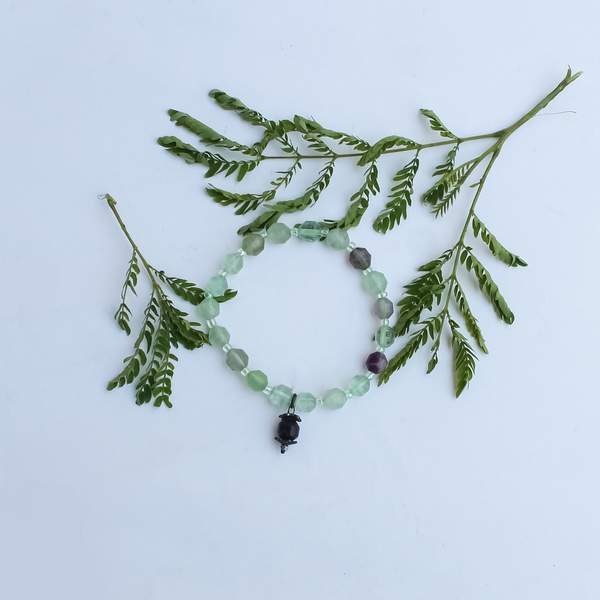 Multi Fluorite Faceted Healing Bracelet – Clarity, Protection 2