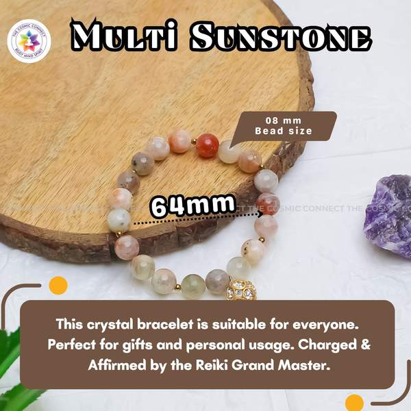 Multi Sunstone Healing Bracelet – Joy, Vitality & Confidence Booster 9