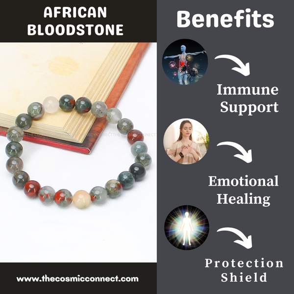 Natural African Bloodstone Healing Bracelet – Empower Your Spirit and Body 5