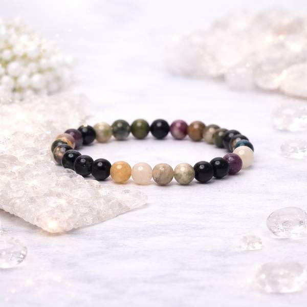 Natural African Tourmaline Healing Bracelet - Protection & Growth
