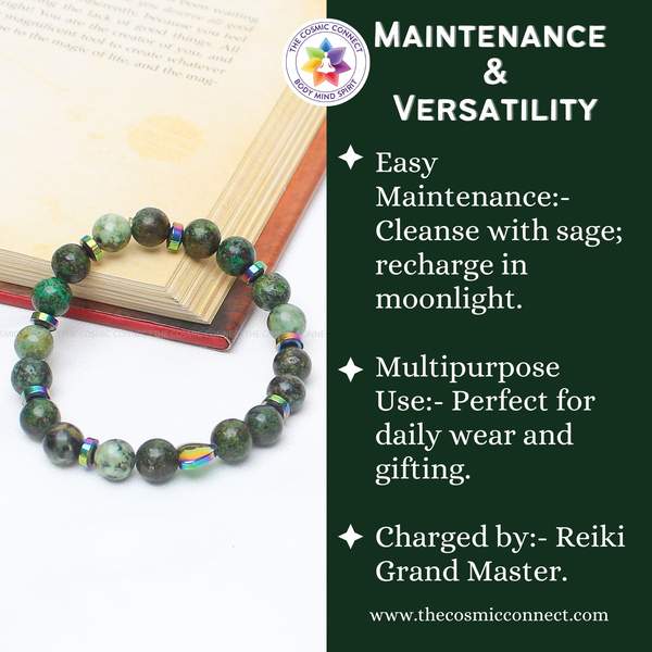 Natural African Turquoise Healing Bracelet – Embrace Transformation & Inner Grow 10