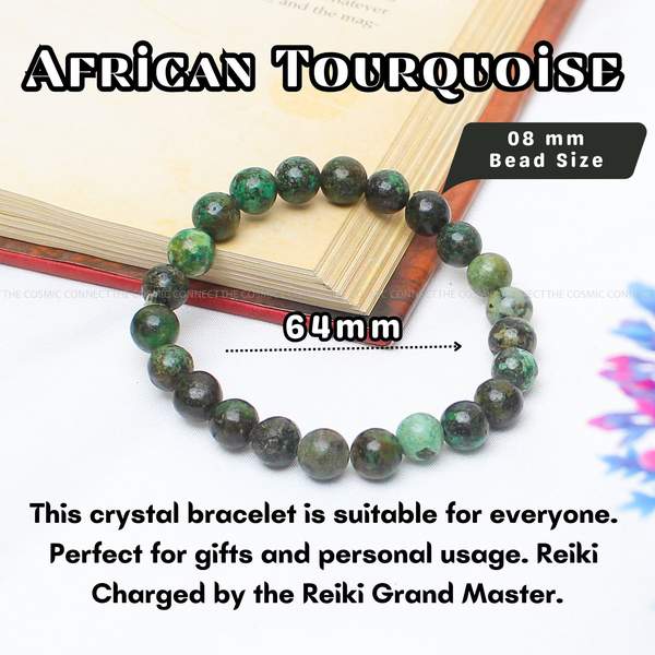 Natural African Turquoise Healing Bracelet – Embrace Transformation & Inner Grow 4
