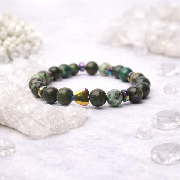 Natural African Turquoise Healing Bracelet – Embrace Transformation & Inner Grow 6