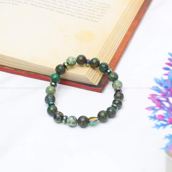 Natural African Turquoise Healing Bracelet – Embrace Transformation & Inner Grow 7