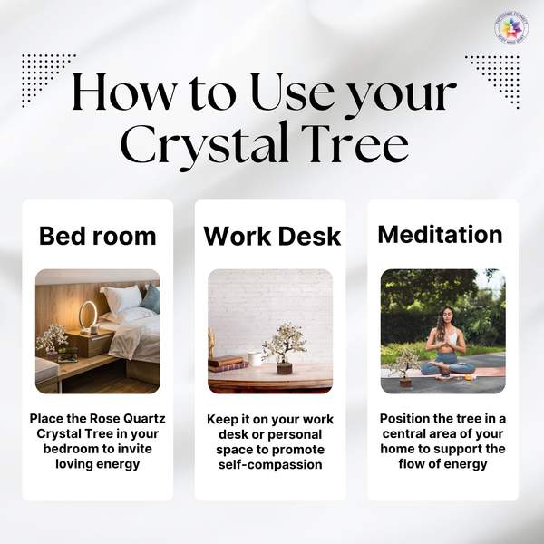 Natural Amethyst & Rose Quartz Tree for Healing, Love, and Balance 5