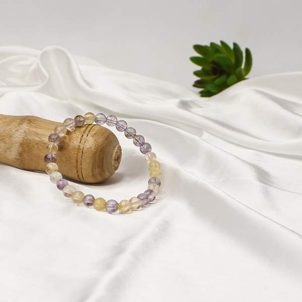 Natural Ametrine Healing Bracelet for Enhances Mental Clarity & Spiritual Growth