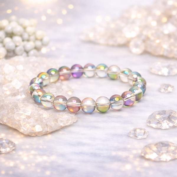 Natural Angel Aura Healing Bracelet Amplify Spiritual Connection, Enhance Energy