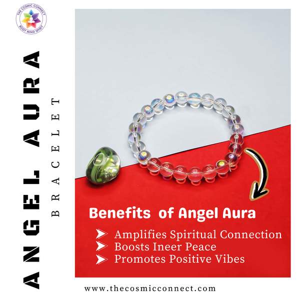 Natural Angel Aura Healing Bracelet Amplify Spiritual Connection, Enhance Energy 3