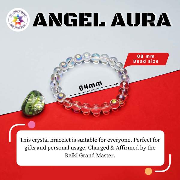 Natural Angel Aura Healing Bracelet Amplify Spiritual Connection, Enhance Energy 4