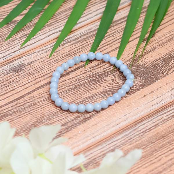 Natural Angelite Healing Bracelet – Embrace Serenity & Spiritual Growth 2