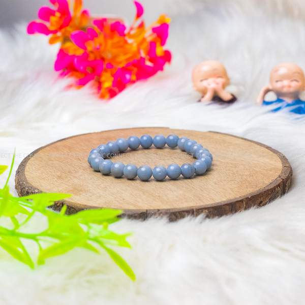 Natural Angelite Healing Bracelet – Embrace Serenity & Spiritual Growth 4