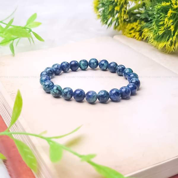 Natural Azurite Healing Bracelet - Intuition, Insight & Spiritual Growth 2