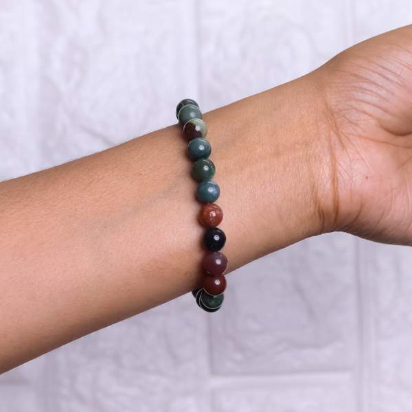 Natural Bloodstone Healing Bracelet - Vitality, Strength & Grounding 2