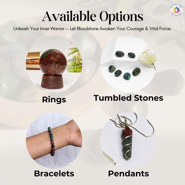 Natural Bloodstone Healing Bracelet - Vitality, Strength & Grounding 9