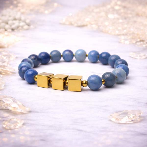 Natural Blue Aventurine Healing Bracelet – Clarity, Calmness & Inner Strength 6
