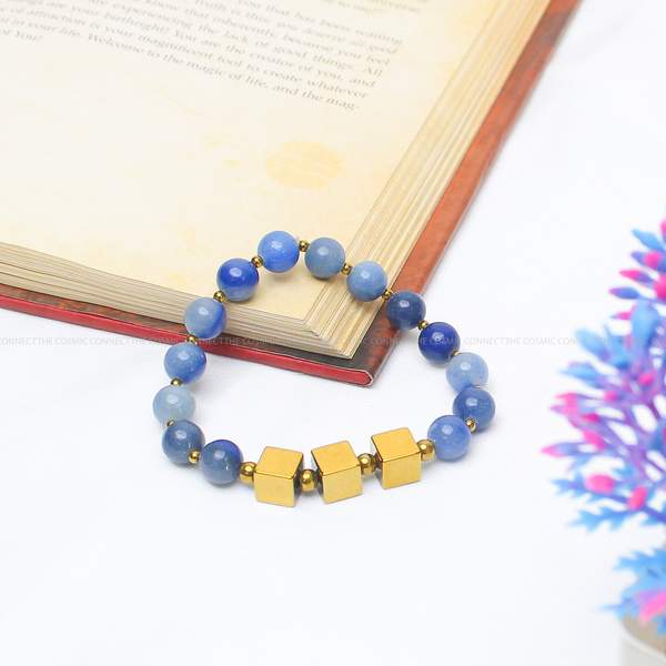 Natural Blue Aventurine Healing Bracelet – Clarity, Calmness & Inner Strength 7