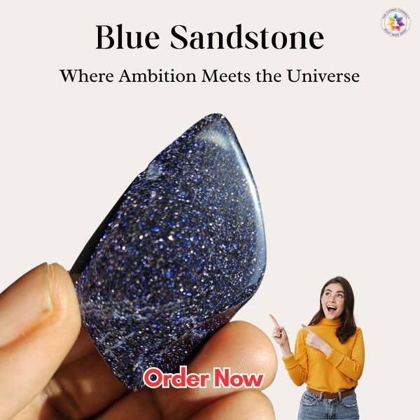 Natural Blue Sandstone Healing Bracelet – Empowerment, Confidence 14