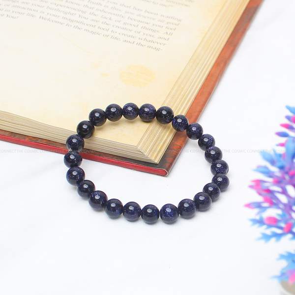Natural Blue Sandstone Healing Bracelet – Empowerment, Confidence 2